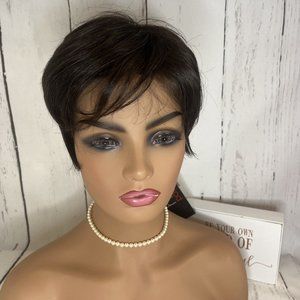 Open Box ellen wille Lace Top | Synthetic Lace Front Topper (Mono) - Espresso M